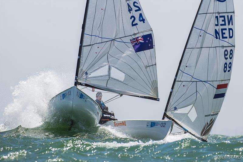 Andy Maloney (NZL) - Day 6 - Finn Gold Cup, Melbourne - Royal Brighton Yacht Club, December 21, 2019 photo copyright Robert Deaves / Finn Class taken at Royal Brighton Yacht Club and featuring the Finn class