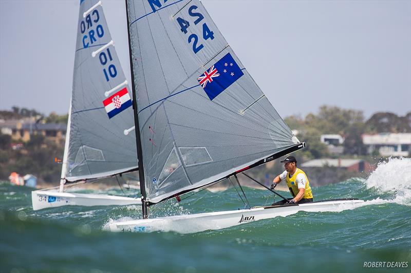 Josh Junior (NZL) - Day 6 - Finn Gold Cup, Melbourne - Royal Brighton Yacht Club, December 21, 2019 - photo © Robert Deaves / Finn Class