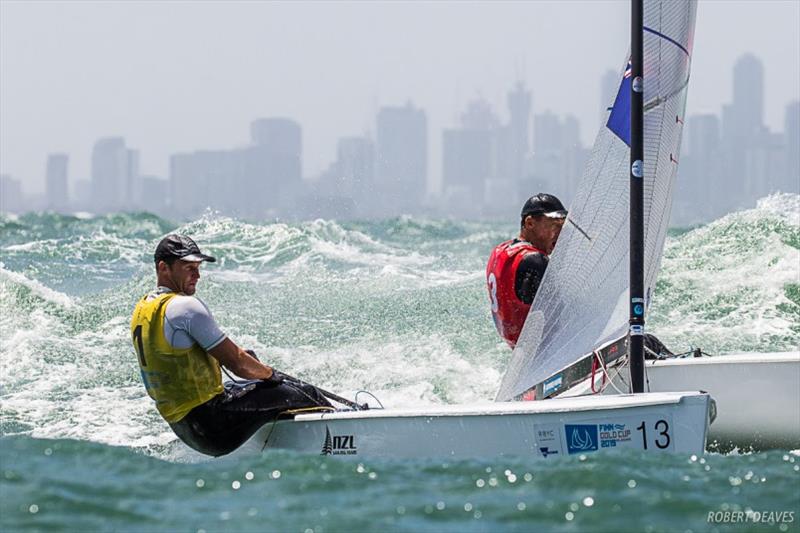 Josh Junior - 2019 Finn Gold Cup photo copyright Robert Deaves taken at Royal Brighton Yacht Club and featuring the Finn class