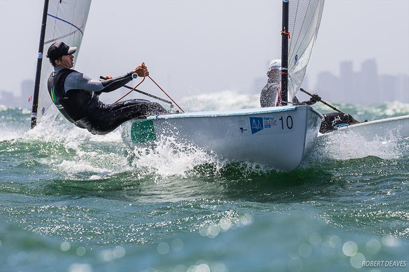 Jake Lilley - Medal Race - 2019 Finn Gold Cup photo copyright Robert Deaves taken at Royal Brighton Yacht Club and featuring the Finn class