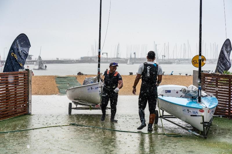 2020 Sail Melbourne International, day 3 photo copyright Beau Outteridge taken at Royal Brighton Yacht Club and featuring the Finn class