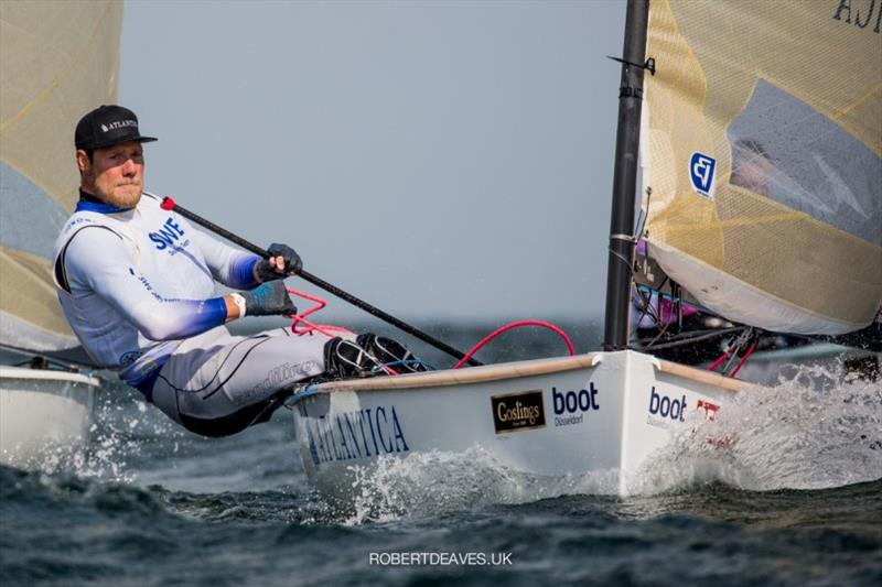 Max Salminen - Kieler Woche 2020, day 3 photo copyright Robert Deaves taken at Kieler Yacht Club and featuring the Finn class