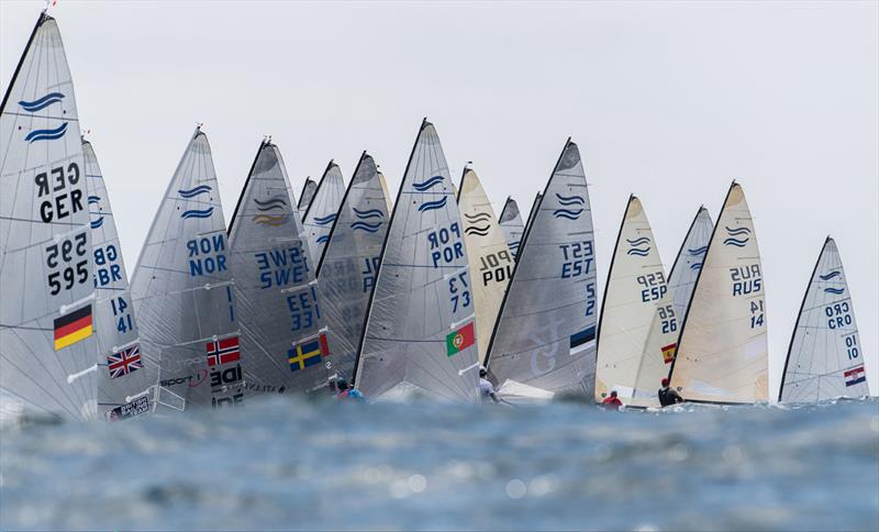 Day 4 of the 2021 Open and U23 Finn European Championship photo copyright Joao Costa Ferreira taken at  and featuring the Finn class