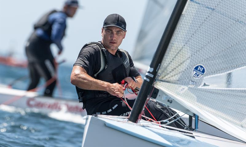 Ben Cornish - 2021 Open and U23 Finn European Championship photo copyright Joao Costa Ferreira taken at  and featuring the Finn class