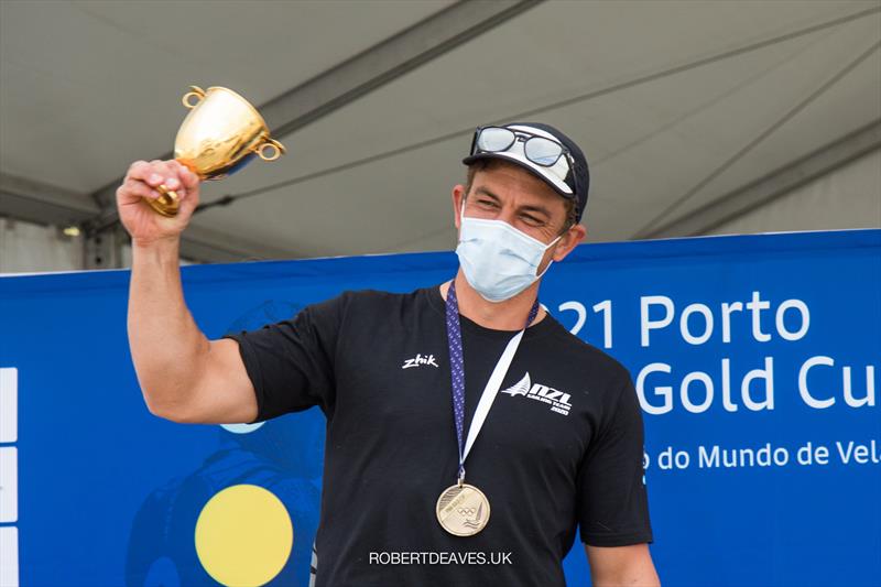 Andy Maloney (NZL) - Finn Gold Cup - Porto, Portugal - May 2021 photo copyright Robert Deaves / Finn Class taken at Vilamoura Sailing and featuring the Finn class