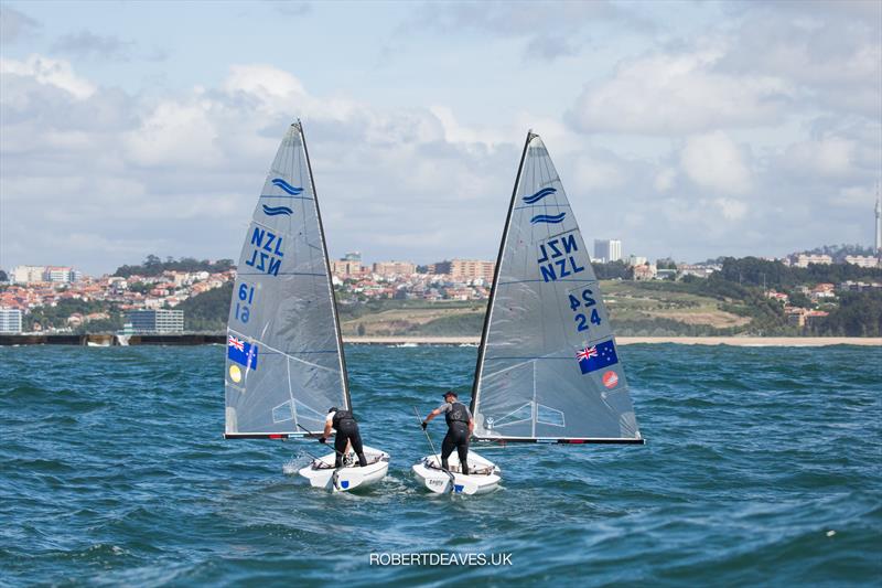 Andy Maloney (NZL) and Josh Junior (NZL) - Finn Gold Cup - Porto, Portugal - May 2021 - photo © Robert Deaves / Finn Class