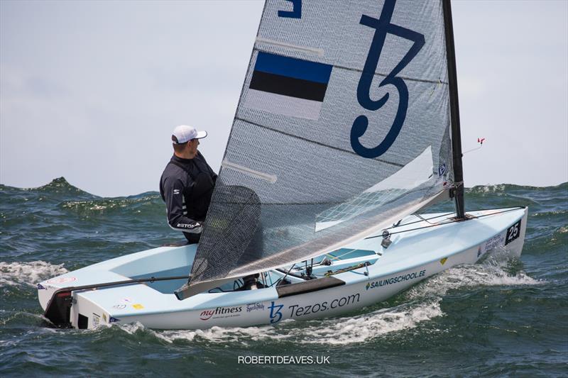 Finn Gold Cup - Deniss Karpak, EST  photo copyright Robert Deaves taken at Vilamoura Sailing and featuring the Finn class