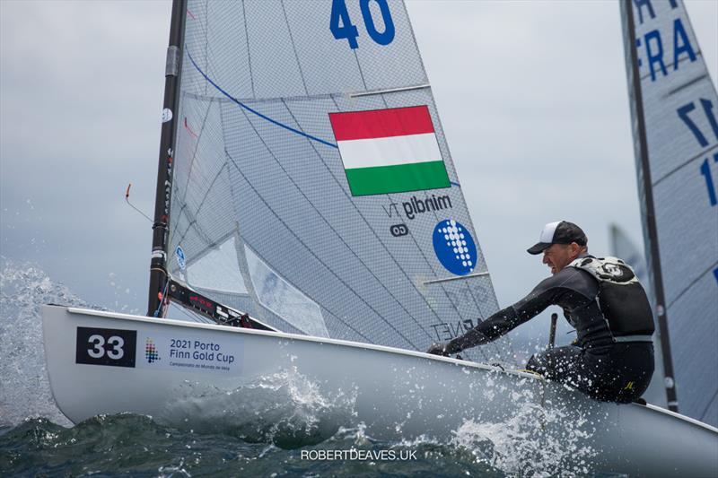 Finn Gold Cup - Zsombor Berecz, HUN  photo copyright Robert Deaves taken at Vilamoura Sailing and featuring the Finn class