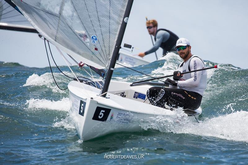 Finn Gold Cup - Luke Muller photo copyright Robert Deaves taken at Vilamoura Sailing and featuring the Finn class