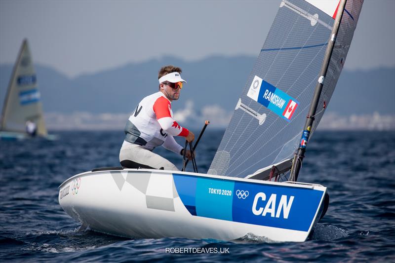 Tom Ramshaw (CAN) at the Tokyo 2020 Olympic Sailing Competition day 7 - photo © Robert Deaves / www.robertdeaves.uk