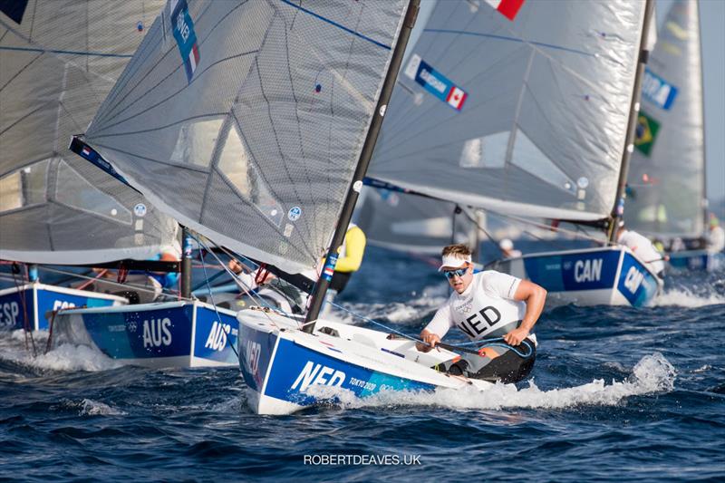 Nicholas Heiner (NED) at the Tokyo 2020 Olympic Sailing Competition day 7 - photo © Robert Deaves / www.robertdeaves.uk