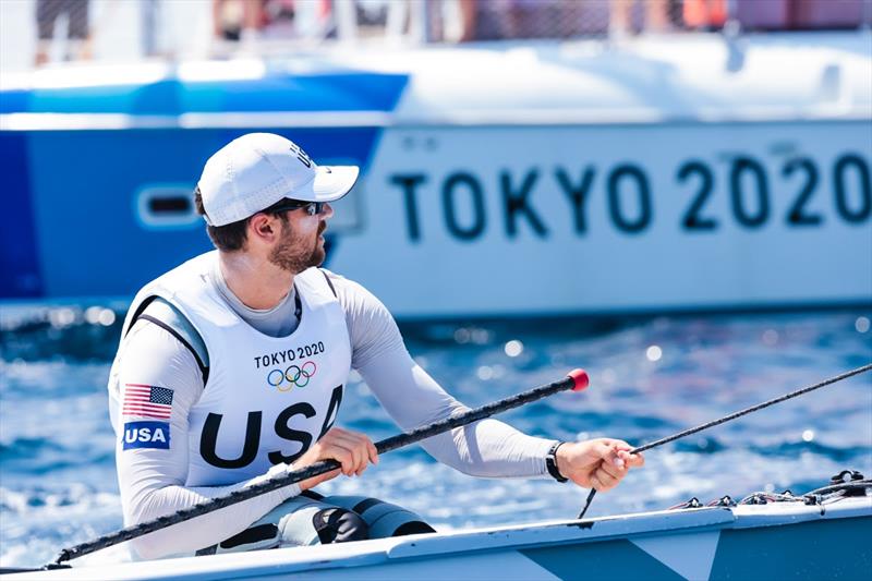 Luke Muller (USA) on day 7 of the Tokyo 2020 Olympic Sailing Competition - photo © Sailing Energy / World Sailing