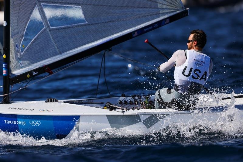 Luke Muller (Ft. Pierce, Fla.), Finn class - Tokyo 2020 Olympics, Day 8 - photo © Sailing Energy / US Sailing