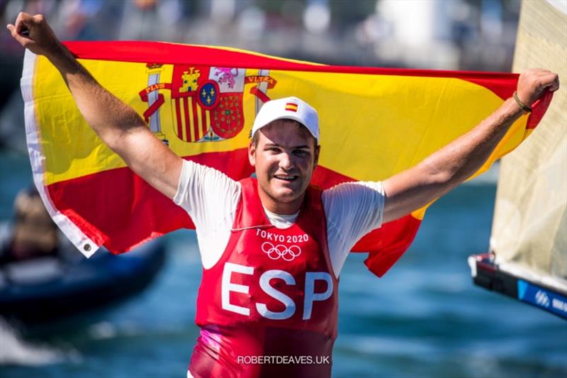 Joan Cardona, ESP - Tokyo 2020 Olympic Games photo copyright Robert Deaves taken at  and featuring the Finn class