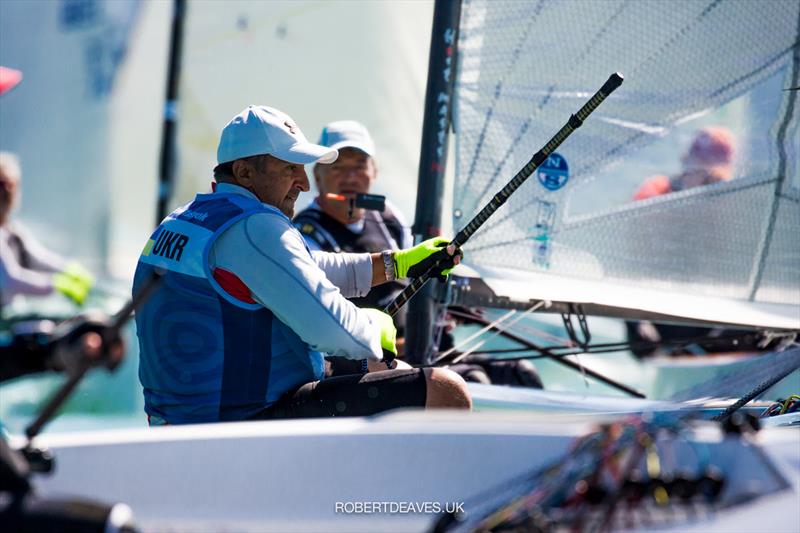 Vladimir Stasyuk - Day 3 at the 2021 Finn European Masters photo copyright Robert Deaves taken at Tihanyi Hajós Egylet and featuring the Finn class