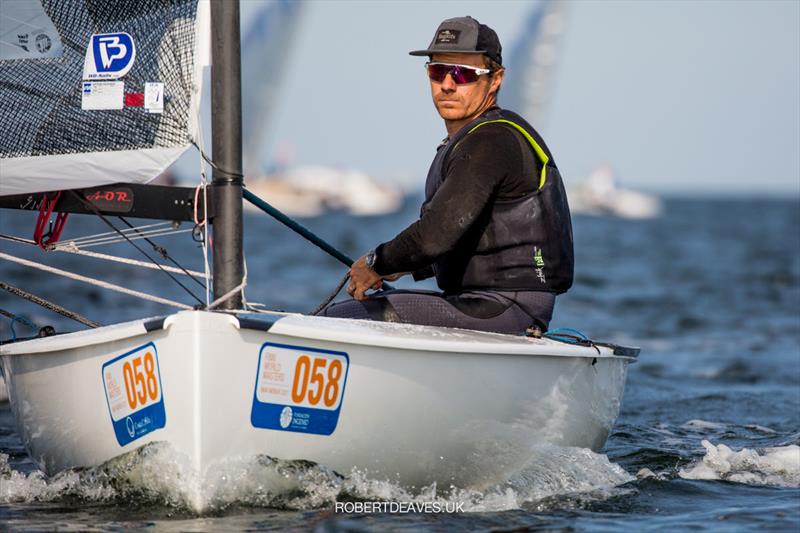 Valerian Lebrun - 2021 Finn World Masters - photo © Robert Deaves