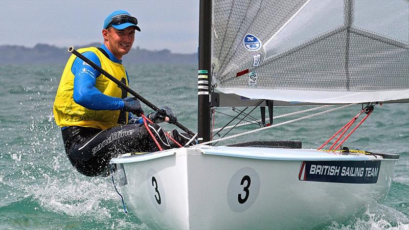 Giles Scott (GBR) - 2014 Finn Gold Cup, Takapuna photo copyright Richard Gladwell - Sail-World.com/nz taken at Takapuna Boating Club and featuring the Finn class