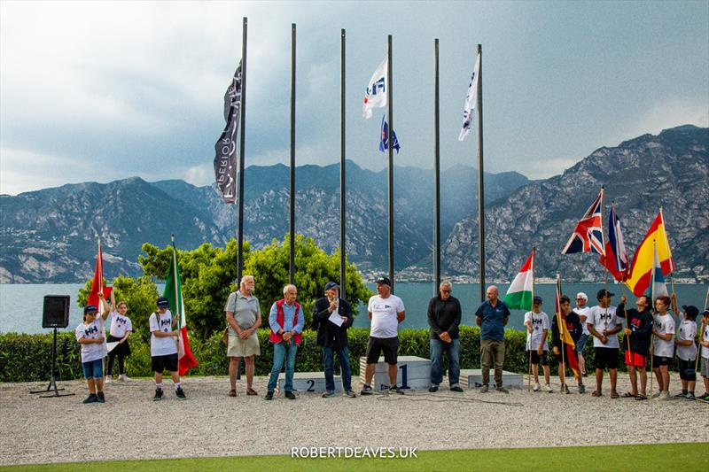 2022 Finn Gold Cup at Malcesine Opening Ceremony photo copyright Robert Deaves / www.robertdeaves.uk taken at Fraglia Vela Malcesine and featuring the Finn class