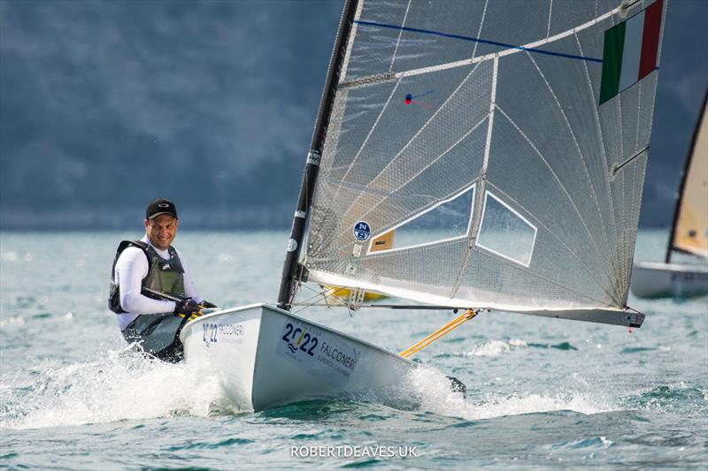 Marko Kolic on day 2 of the Finn Gold Cup at Malcesine