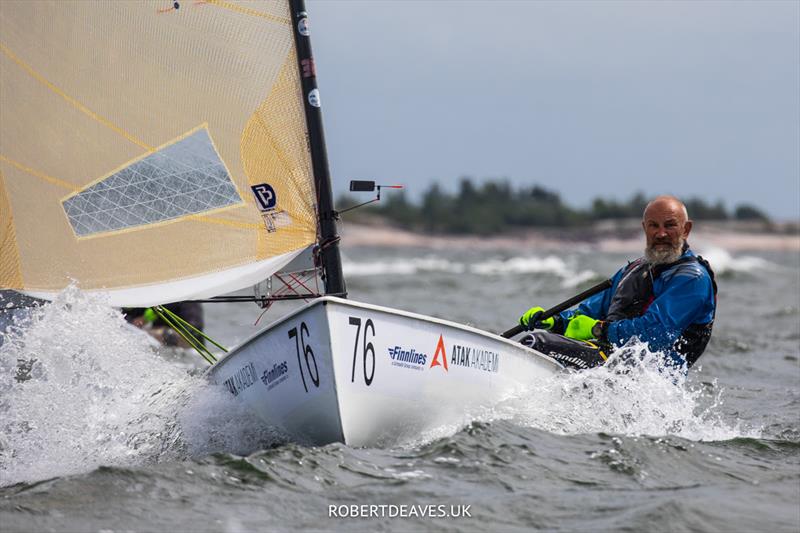 Ali TÜRKSEN - 2022 Finn World Masters Day 3 photo copyright Robert Deaves taken at  and featuring the Finn class