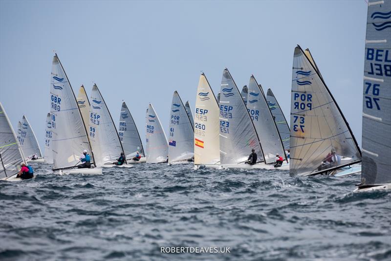 Race 2 - 2022 Open Finn European Masters photo copyright Robert Deaves taken at Club Nàutic Hospitalet-Vandellòs and featuring the Finn class