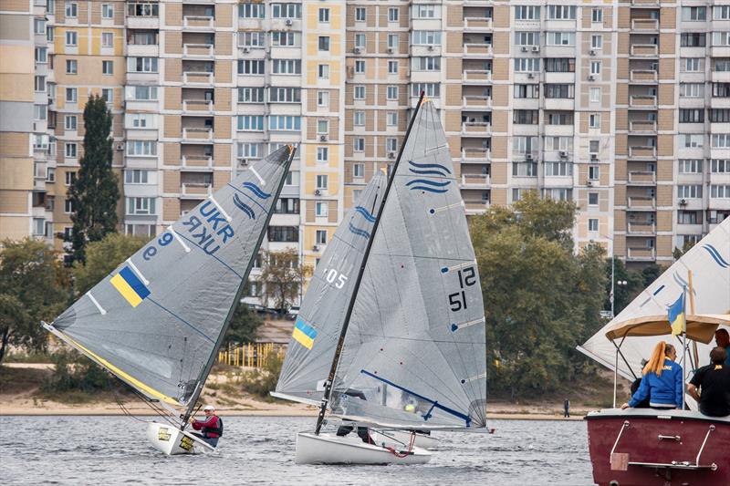 Sailing in Ukraine: Finn sailing at Obolon Yacht Club, Kyiv - photo © Ada Lesher