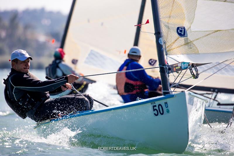 2021 Europeans Masters on Balaton photo copyright Robert Deaves taken at  and featuring the Finn class