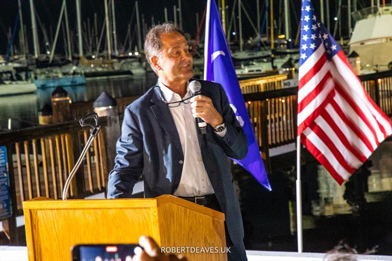 Marc Allain des Beauvais, Vice President of the International Finn Association - 2023 Finn Gold Cup  photo copyright Robert Deaves taken at Coconut Grove Sailing Club and featuring the Finn class