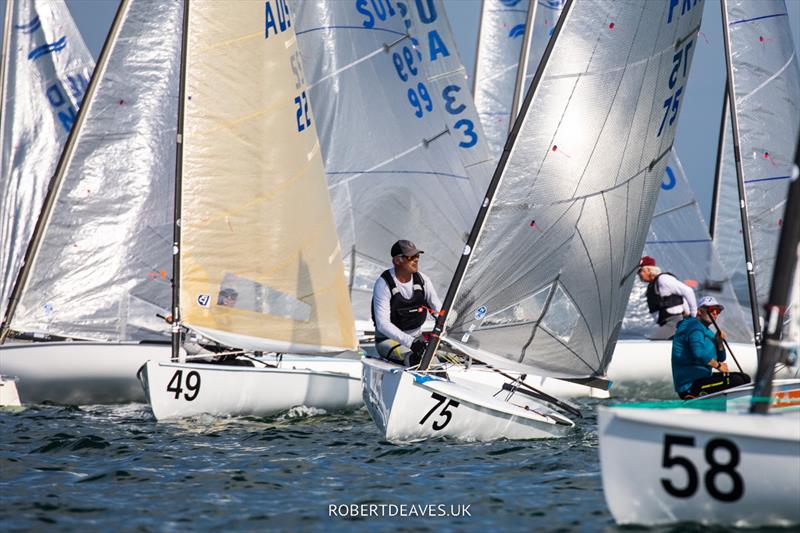 Practice Race - 2023 Finn Gold Cup photo copyright Robert Deaves taken at Coconut Grove Sailing Club and featuring the Finn class