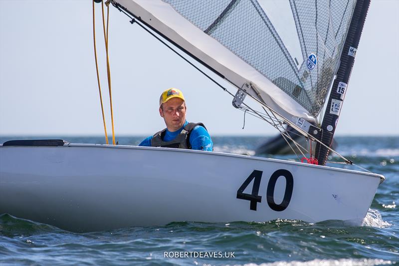 Marko Kolic on day 4 of the 2023 Finn Gold Cup photo copyright Robert Deaves taken at Coconut Grove Sailing Club and featuring the Finn class