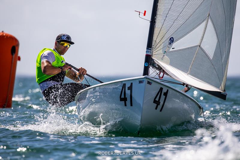 Ed Wright  - 2023 Finn Gold Cup photo copyright Robert Deaves taken at Coconut Grove Sailing Club and featuring the Finn class