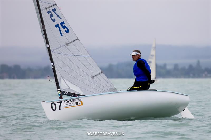 Laurent Hay, FRA at the 2023 Open and U23 Finn Europeans in Csopak, Hungary - photo © Robert Deaves / www.robertdeaves.uk