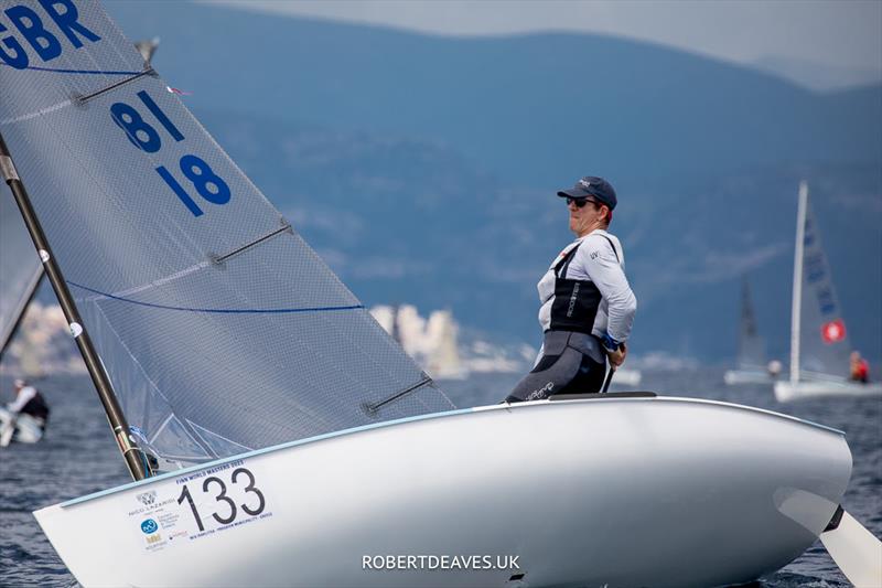 Nick Craig on day 1 of the 2023 Finn World Masters in Greece - photo © Robert Deaves / www.robertdeaves.uk