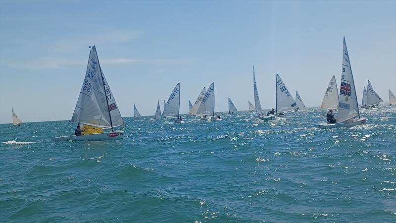 Leeward gate on day 1 of the Ronstan British Finn Nationals at Christchurch photo copyright Lotte Johnson & Gareth James taken at Christchurch Sailing Club and featuring the Finn class