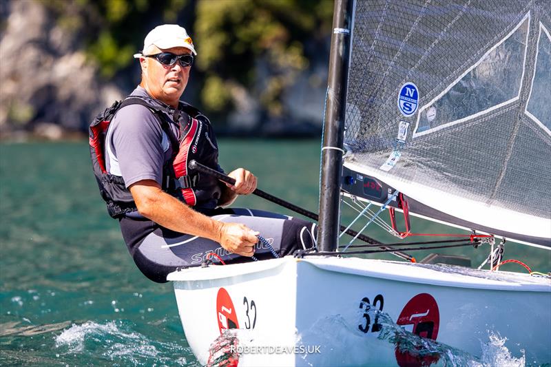 Martin Hughes, GBR - Finn European Masters at Campione del Garda photo copyright Robert Deaves taken at Campione Univela and featuring the Finn class