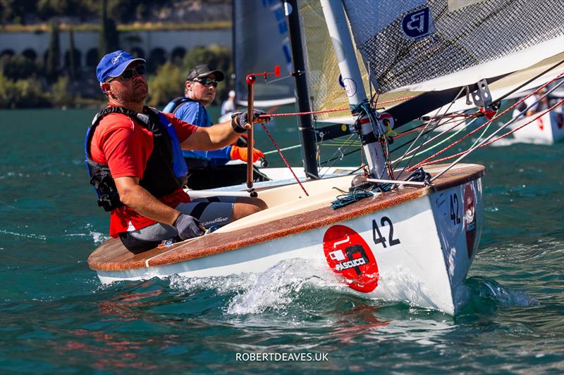 Jelle Van Den Brande, BEL - Finn European Masters at Campione del Garda photo copyright Robert Deaves taken at Campione Univela and featuring the Finn class