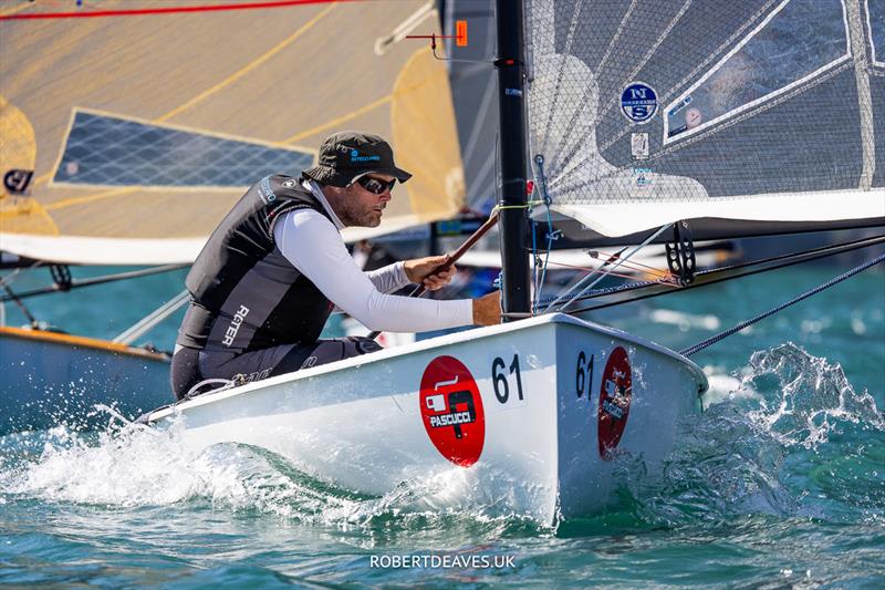 Russell New, GBR - Finn European Masters at Campione del Garda photo copyright Robert Deaves taken at Campione Univela and featuring the Finn class