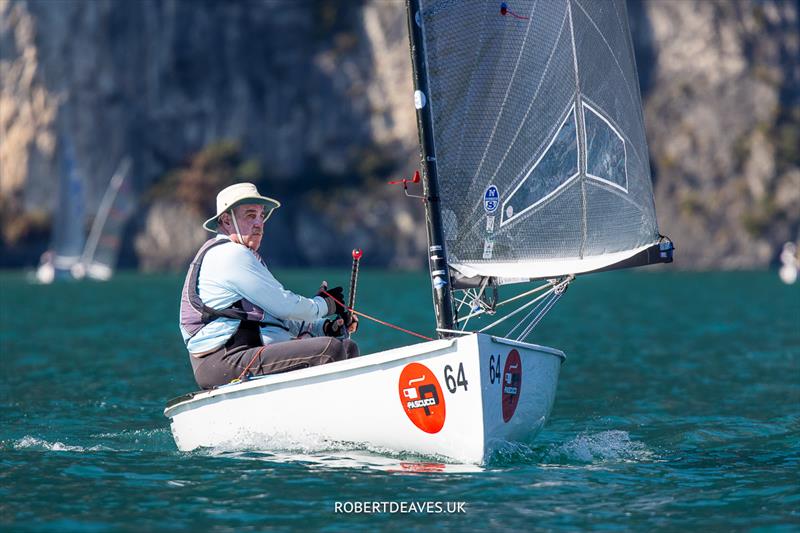 Juan E Maegli, GUA - Finn European Masters at Campione del Garda photo copyright Robert Deaves taken at Campione Univela and featuring the Finn class