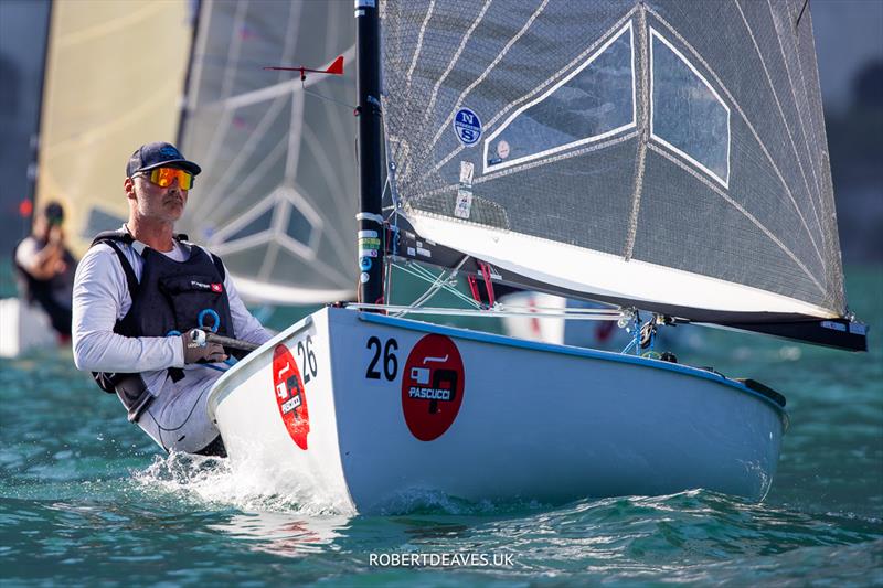 Laurent Hay, FRA - 2023 Finn European Masters photo copyright Robert Deaves taken at  and featuring the Finn class