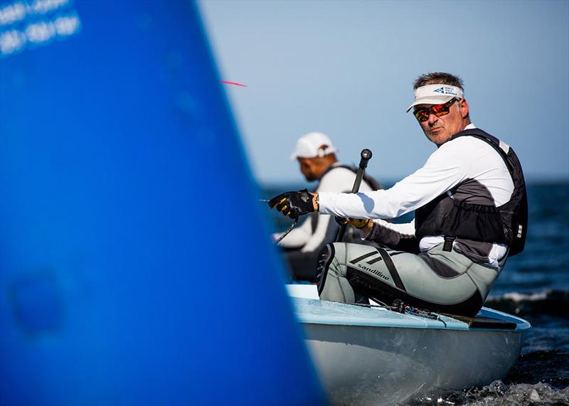 Laurent Hay - 2021 Finn World Masters, Mar Menor, Spain photo copyright Robert Deaves / Finn Class taken at  and featuring the Finn class