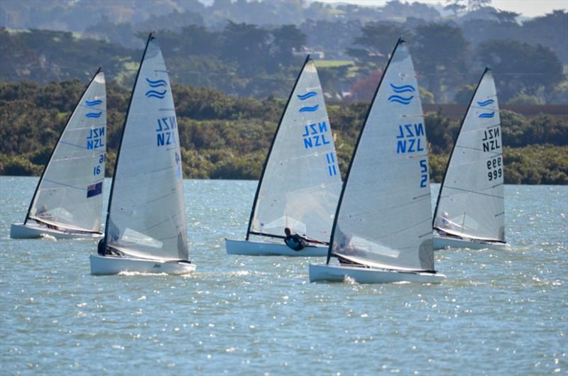 Top 3 - 2024 Finn Masters - Waiuku Yacht Club - May 10-12, 2024 - photo © Kirsty Morse