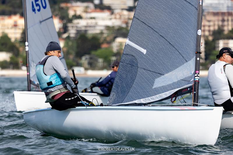 Kristian Sjöberg - 2024 Finn Open European Championship photo copyright Robert Deaves / www.robertdeaves.uk taken at Yacht Club de Cannes and featuring the Finn class