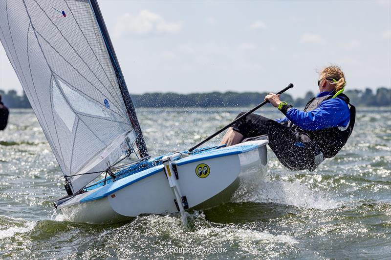 Finn World Masters in Medemblik Practice race on Sunday photo copyright Robert Deaves / www.robertdeaves.uk taken at Regatta Center Medemblik and featuring the Finn class