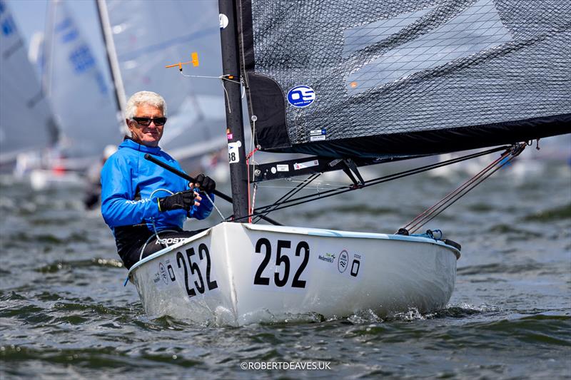Marco Buglielli, ITA - Finn World Masters in Medemblik 2025 photo copyright Robert Deaves / www.robertdeaves.uk taken at Regatta Center Medemblik and featuring the Finn class