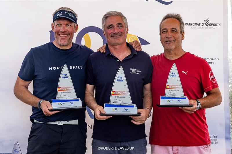 Top 3 overall - 2025 Spanish Open Finn Championship in Ibiza - photo © Robert Deaves