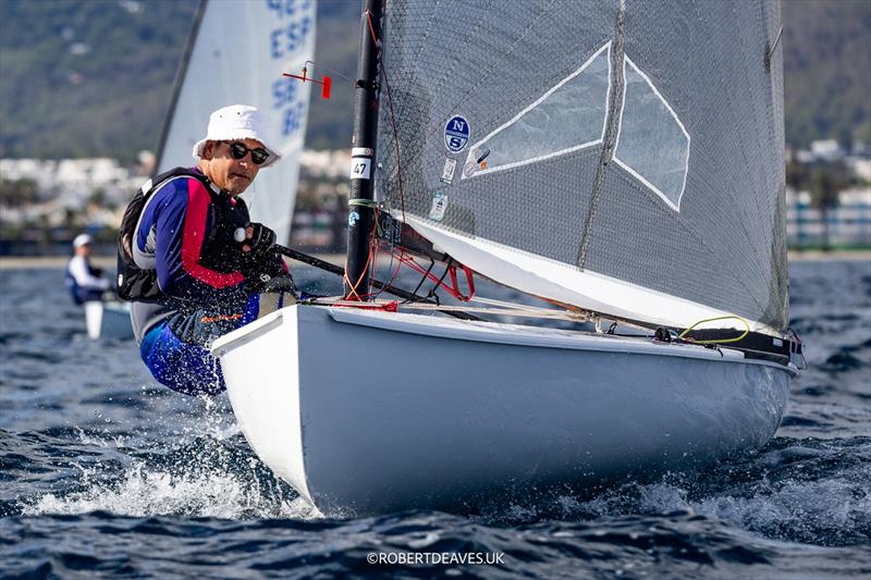 Xavier Penas, ESP - 2025 Spanish Open Finn Championship in Ibiza photo copyright Robert Deaves taken at Club Náutico de Ibiza and featuring the Finn class