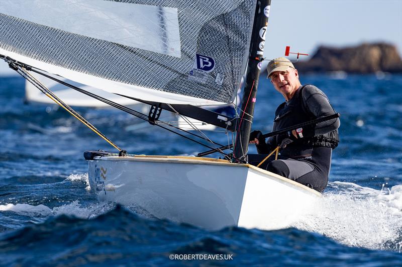 Laurent Chapuis, SUI - 2025 Spanish Open Finn Championship in Ibiza photo copyright Robert Deaves taken at Club Náutico de Ibiza and featuring the Finn class