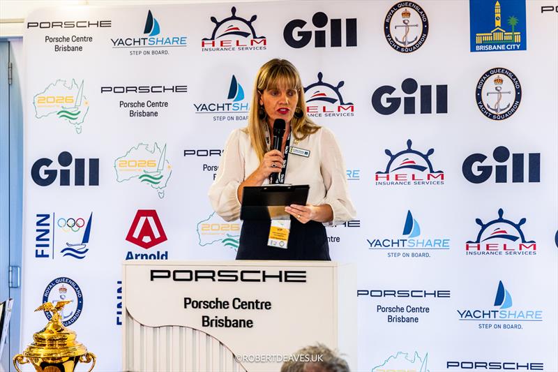 Seventieth Finn Gold Cup in Brisbane - Alex Givney Councillor Wynnum  - photo © Robert Deaves / www.robertdeaves.uk