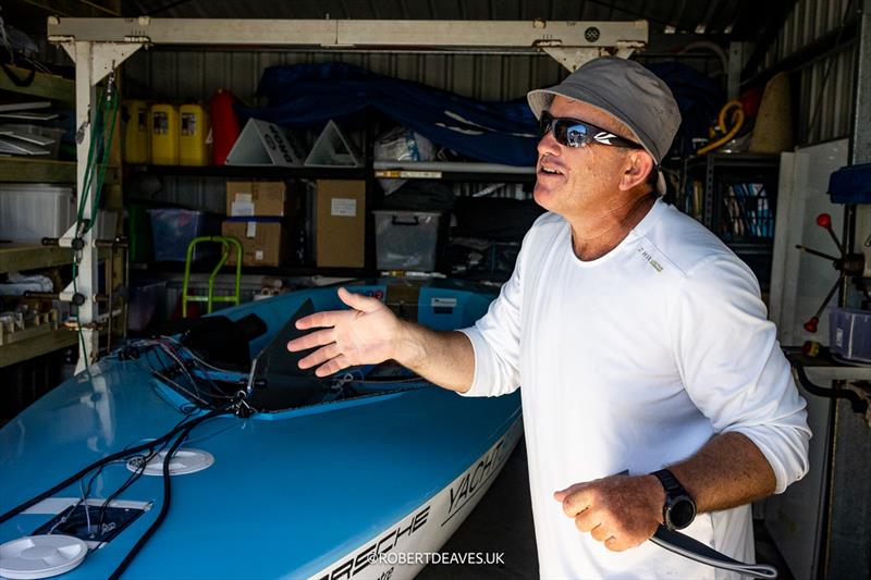 Seventieth Finn Gold Cup in Brisbane - Rafael Trujillo photo copyright Robert Deaves / www.robertdeaves.uk taken at Royal Queensland Yacht Squadron and featuring the Finn class