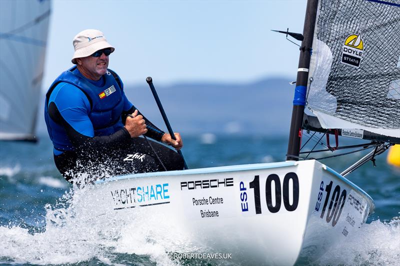 Seventieth Finn Gold Cup in Brisbane - Hayden Barney, AUS photo copyright Robert Deaves / www.robertdeaves.uk taken at Royal Queensland Yacht Squadron and featuring the Finn class
